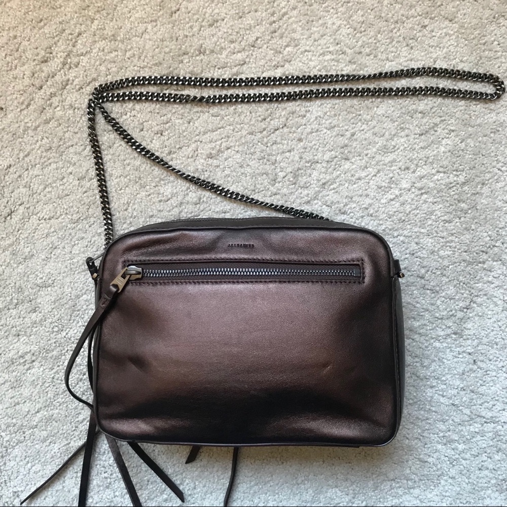 AllSaints Bronze and Gunmetal Crossbody
